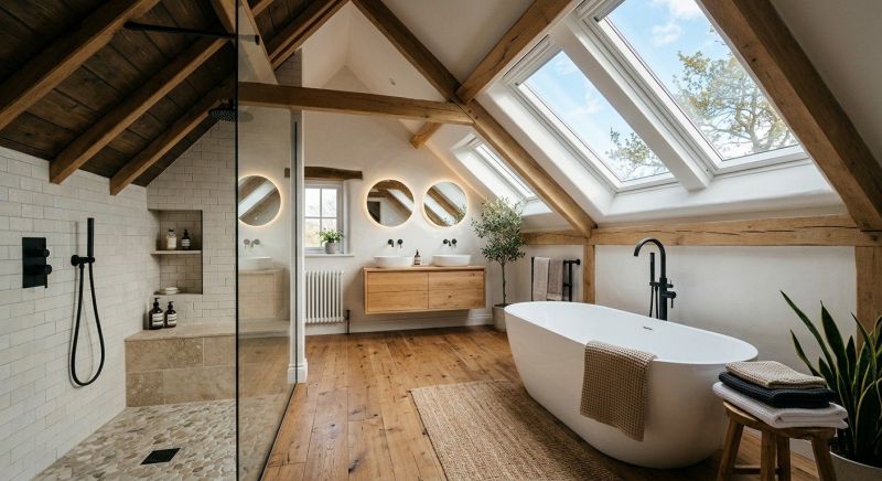 Attic Bathroom Remodeling in Knox County, OH